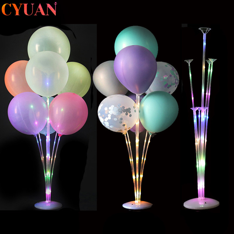 Led Balloon Light - 1/2set Led Luce Palle D'aria Supporto