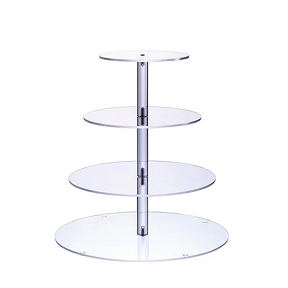 Cupcake Stand Tier - Supporto per cupcake in acrilico trasparente
