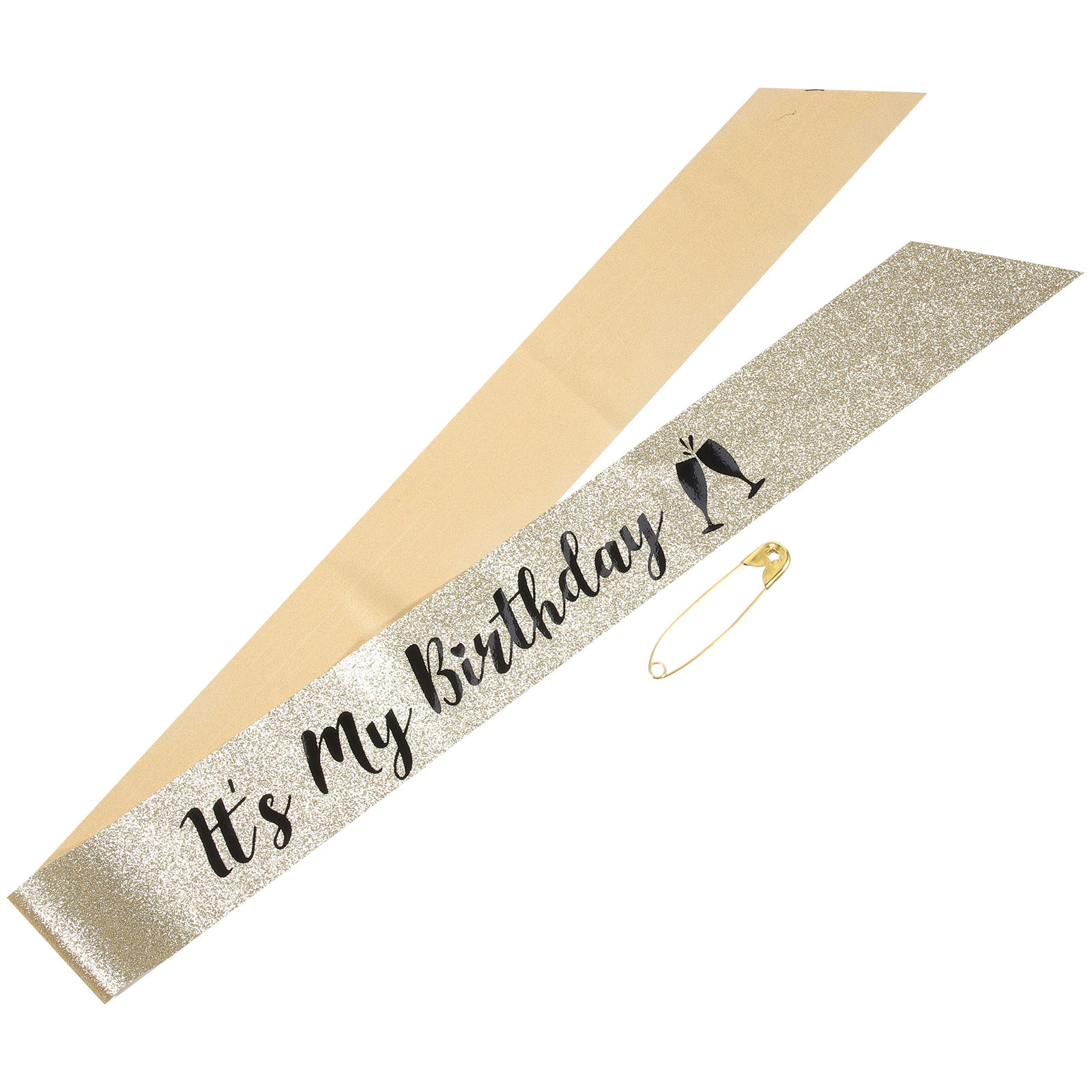 Birthday Sash Glitter - 1 Pezzo Fascia Glitterata per Compleanno,