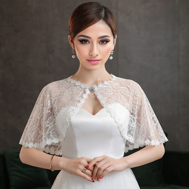 Event Suppliers - Scialle da sposa in pizzo floreale