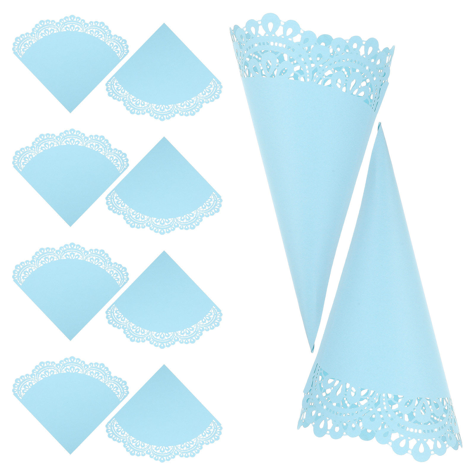 Papercraft Supply Confetti - 50 Coni Portaconfetti per Matrimonio, Supporti