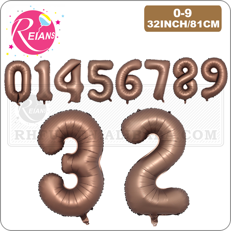 Event Suppliers - 32 pollici cioccolato marrone numero palloncino