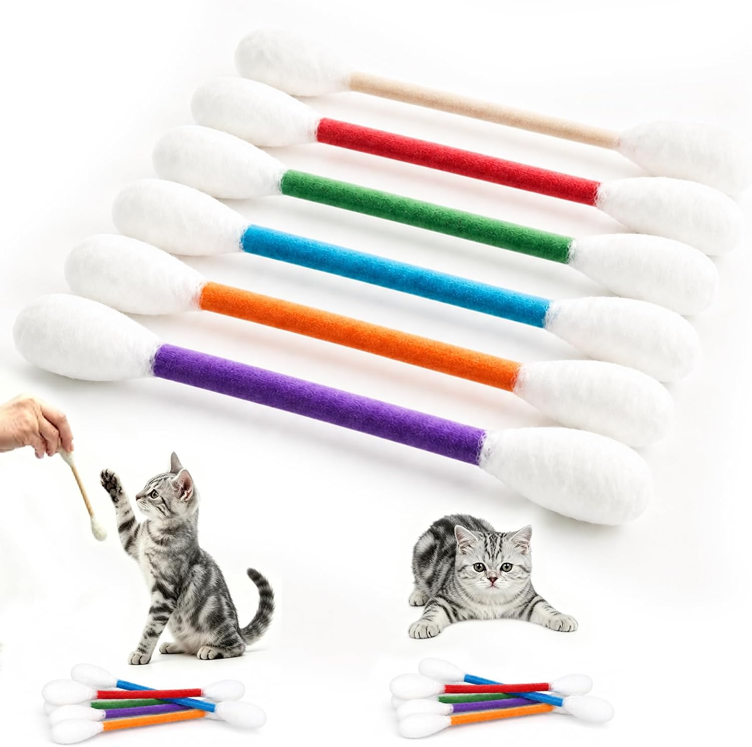Cotton Candy Cone - Giocattolo creativo alla menta per gatti,