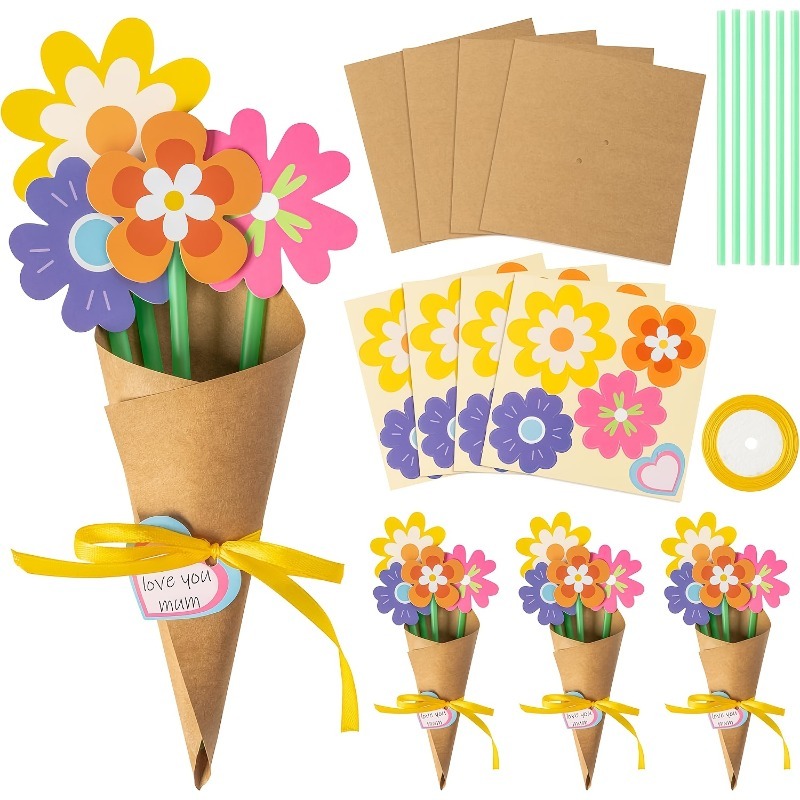 Papercraft Supply Ribbon - Kit Fai-da-Te per Bouquet di Fiori,