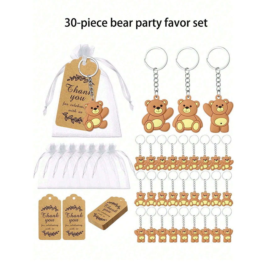 Event & Party Supply Photos - 10 portachiavi a forma di orsetto,