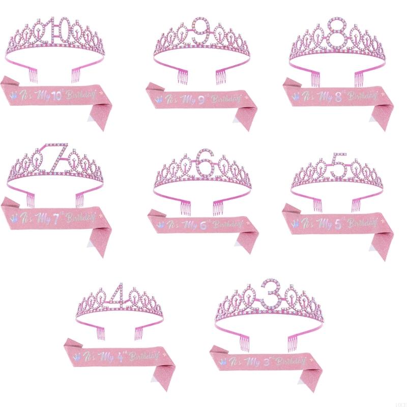 Set diademi e fascia per compl - Birthday Sash Glitter recensione e prezzo