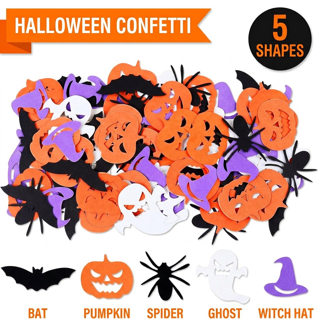 Decorazioni per Feste di Hallo - Papercraft Supply Confetti recensione e prezzo