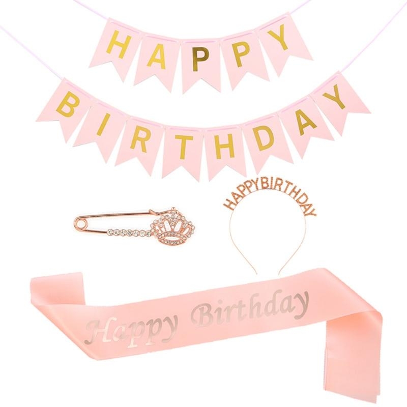G92D 4 pezzi decorazioni per f - Birthday Sash Glitter recensione e prezzo