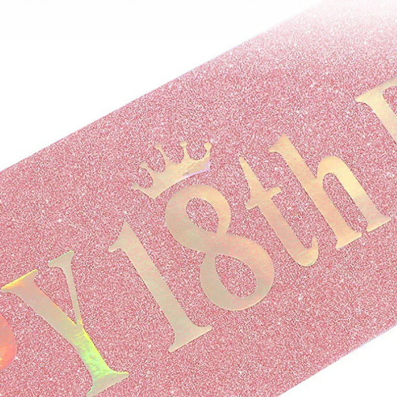 Happy 10th 13th 16th 21st 30th - Birthday Sash Glitter recensione e prezzo